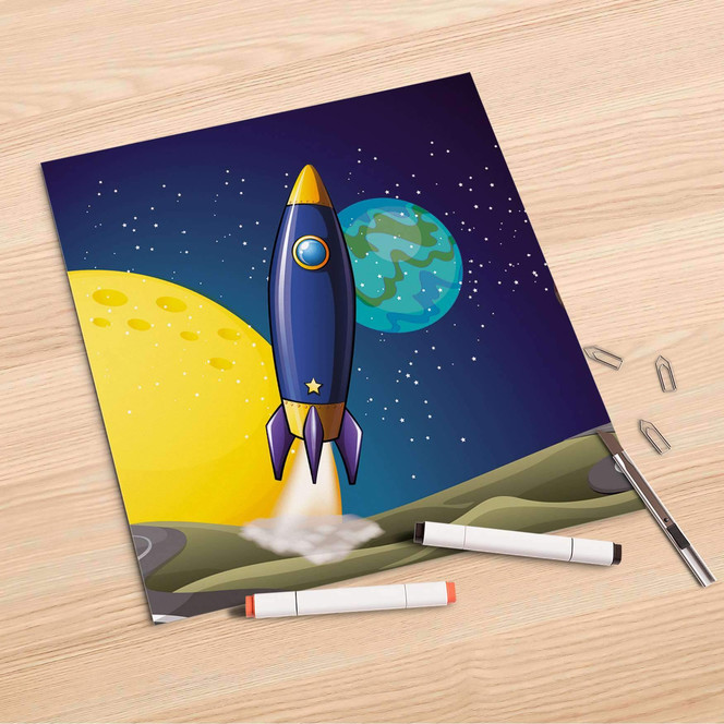 Folienbogen (30x30cm) - Space Rocket- Bild 1