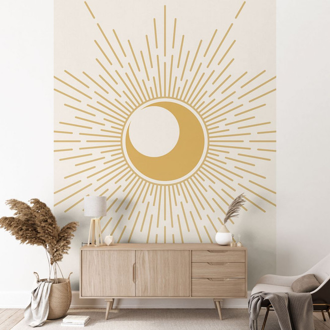 Fototapete Sonne & Mond | Goldene Sonnenstrahlen - KsanaKalpa