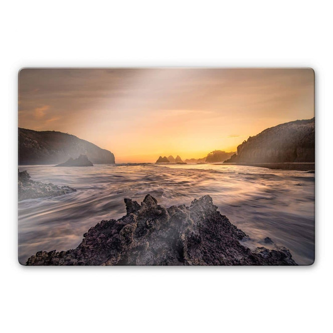 Glasbild Cuadrado - Fractals