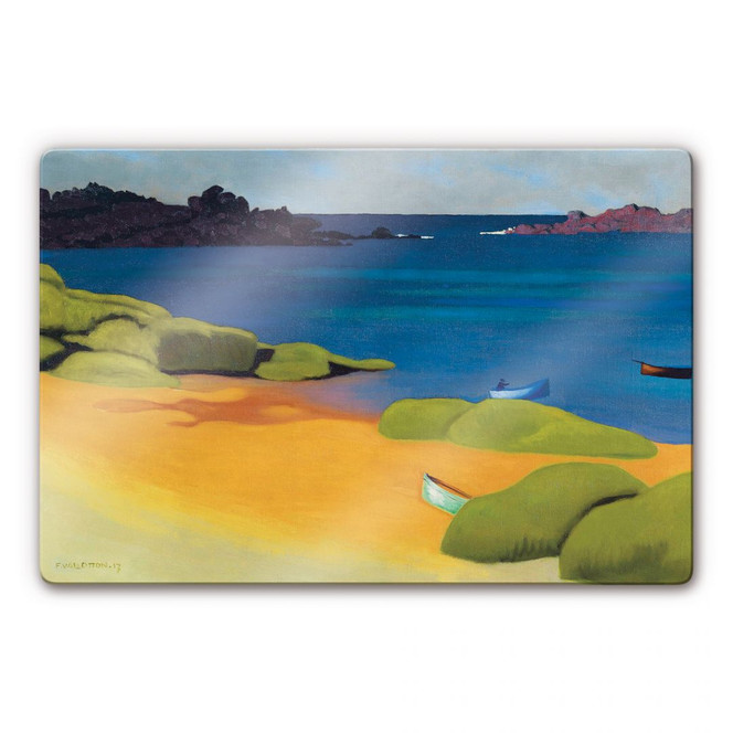 Glasbild Felix Vallotton - Die Bucht von Tregastel