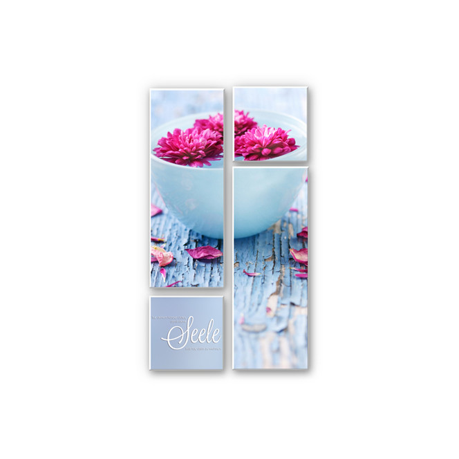 Hartschaumbild Tue deinem Körper Gutes... (4-teilig)