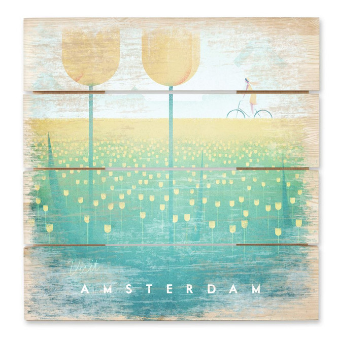 Holzbild Rivers - Amsterdam - 40 x 41.5 cm