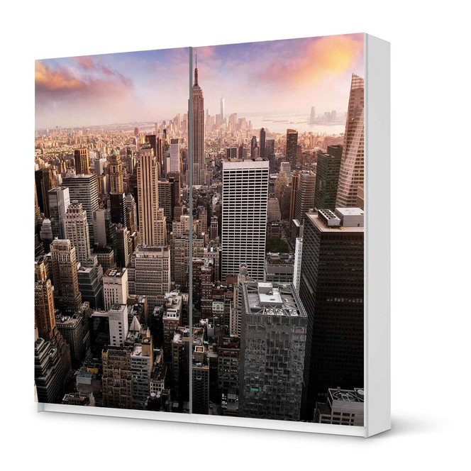Möbel Klebefolie IKEA Pax Schrank 201cm Höhe - Schiebetür - Big Apple- Bild 1