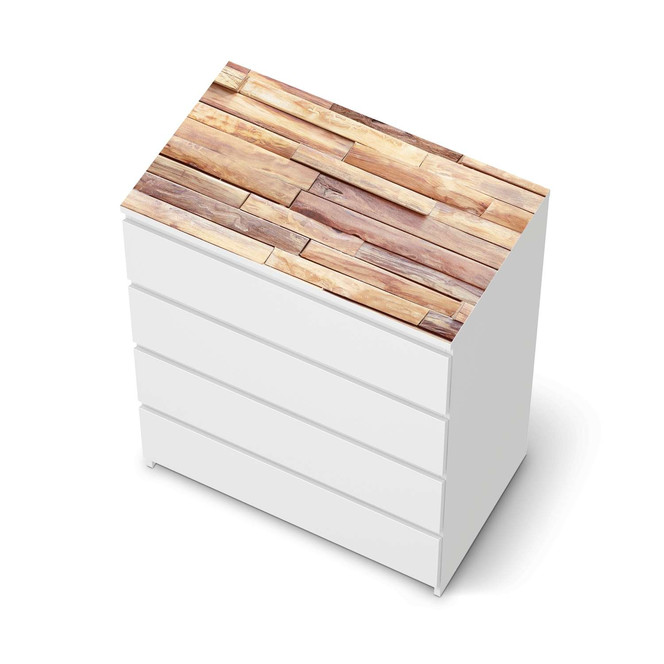 Möbelfolie IKEA Malm Kommode 4 Schubladen oben - Artwood- Bild 1