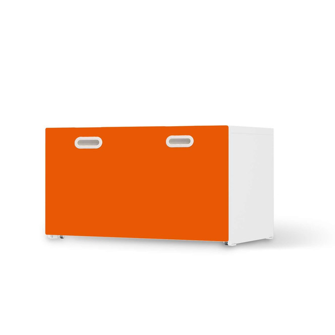 Möbelfolie IKEA Stuva / Fritids Bank mit Kasten - Orange Dark- Bild 1