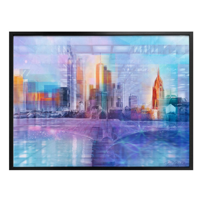 Poster Schüssler - Frankfurt am Main farbig