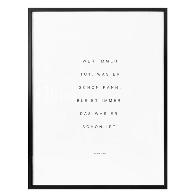 Poster Wer immer tut was er schon kann