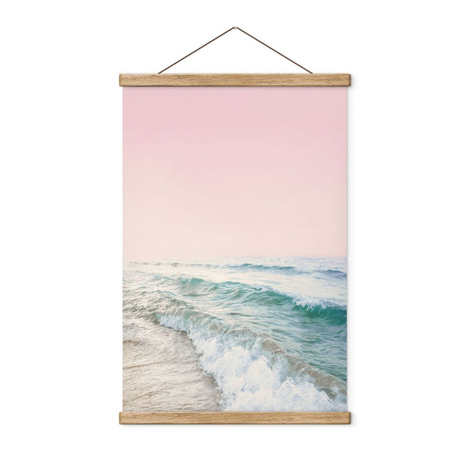 Stoffbild Rosa Himmel über dem Meer - Sisi & Seb