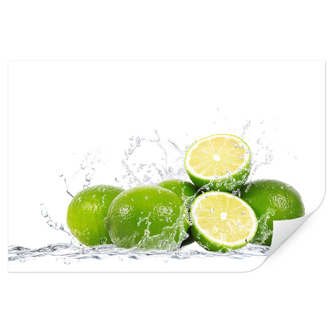 Wallprint Splashing Limes