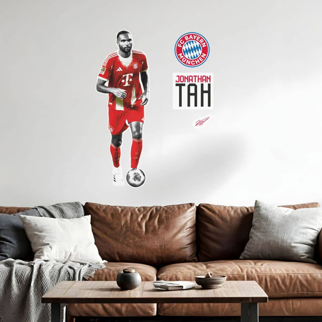 Wandtattoo FC Bayern Spieler Jonathan Tah 2025/26