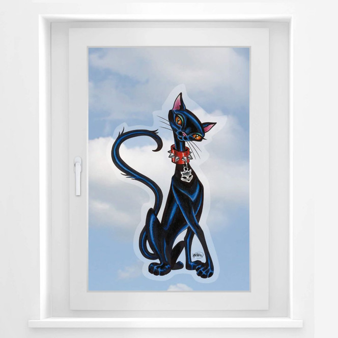 Fensterbild LA Ink Siamkatze