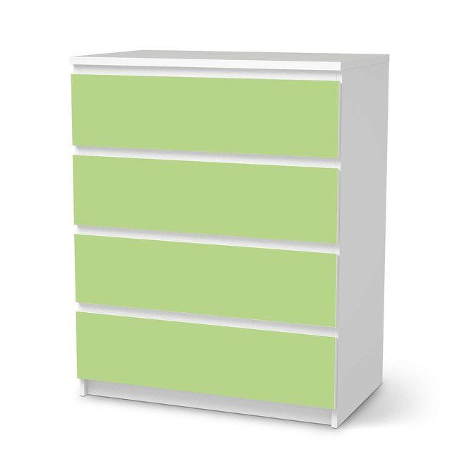 Folie IKEA Malm Kommode 4 Schubladen - Hellgrün Light- Bild 1