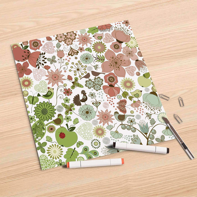 Folienbogen (30x30cm) - Flower Pattern- Bild 1