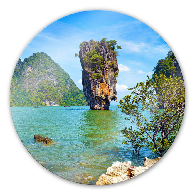 Glasbild Khao Ta-Pu Island- rund