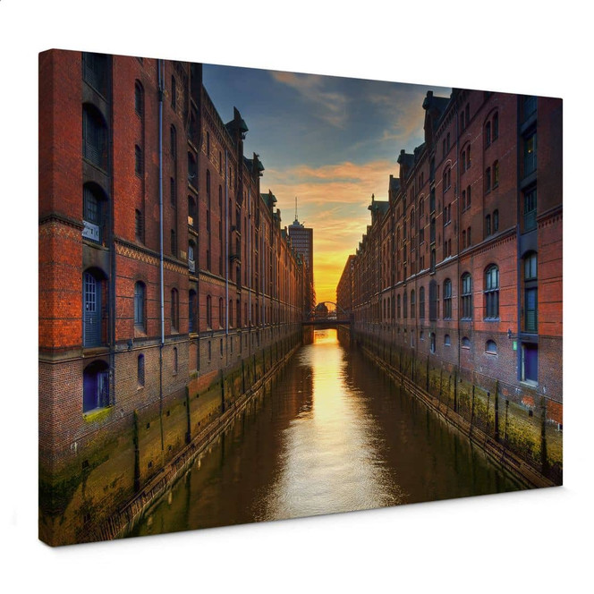 Leinwandbild Hamburger Fleet