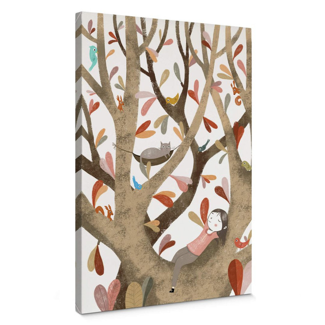 Leinwandbild Loske - Im Baum 02