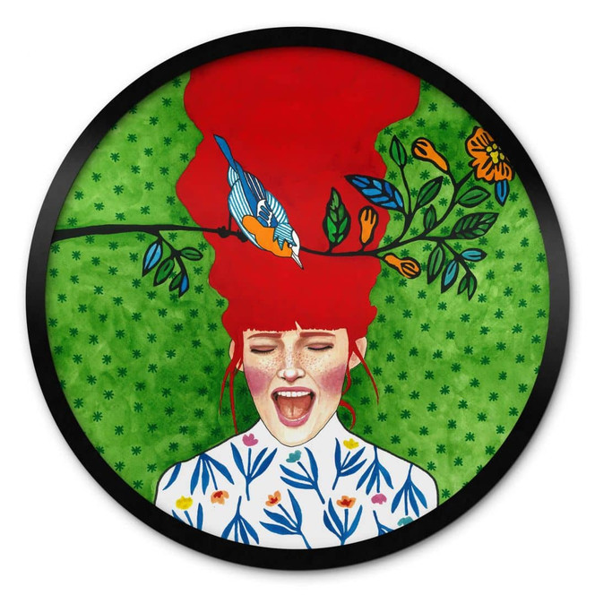 Poster Hülya - Frühlingsmoment - Rund