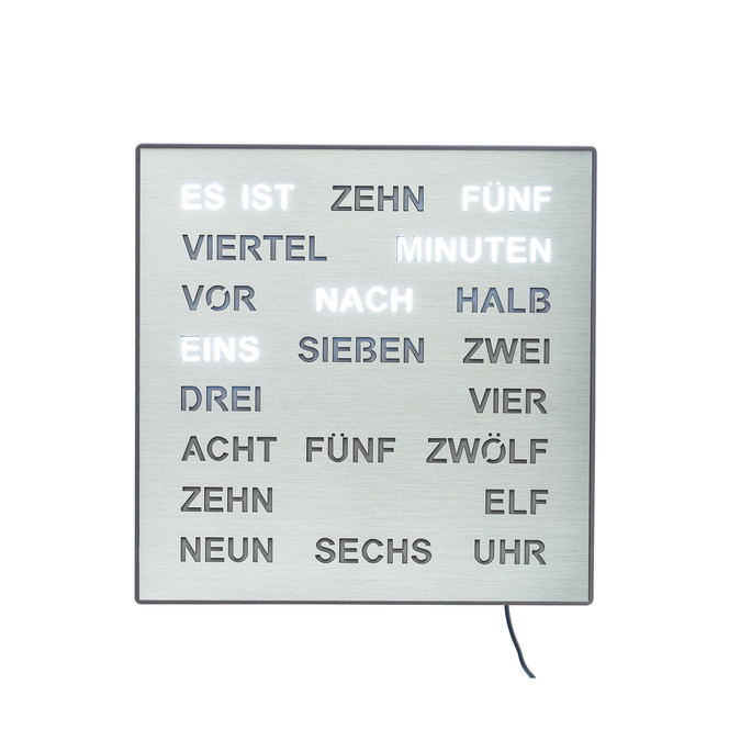 Tischuhr Kunststoffgehäuse mit 220V Adapter