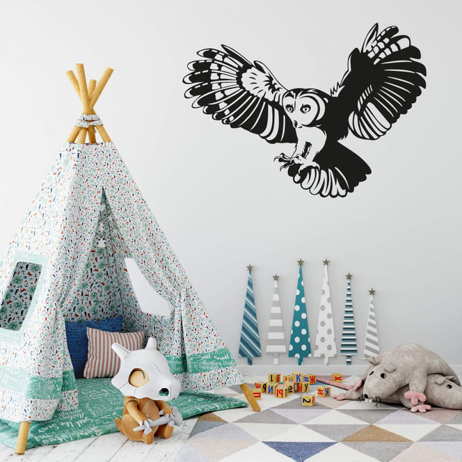 Wandtattoo Schleiereule