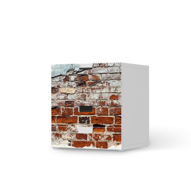 Folie IKEA Stuva / Malad Kommode - 3 Schubladen - Backstein- Bild 1