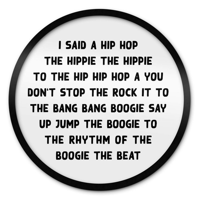 Poster I said a hip hop - Rund