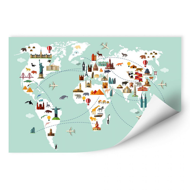 Wallprint - Travel the World