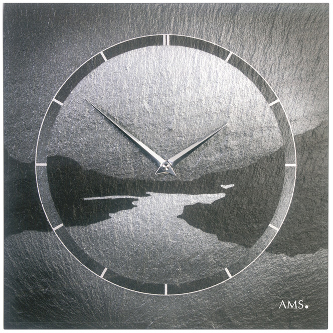 Wanduhr Naturschiefer