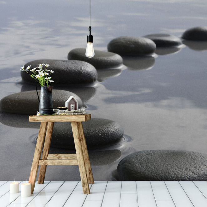 Fototapete Steinpfad - 336x260cm - Bild 1