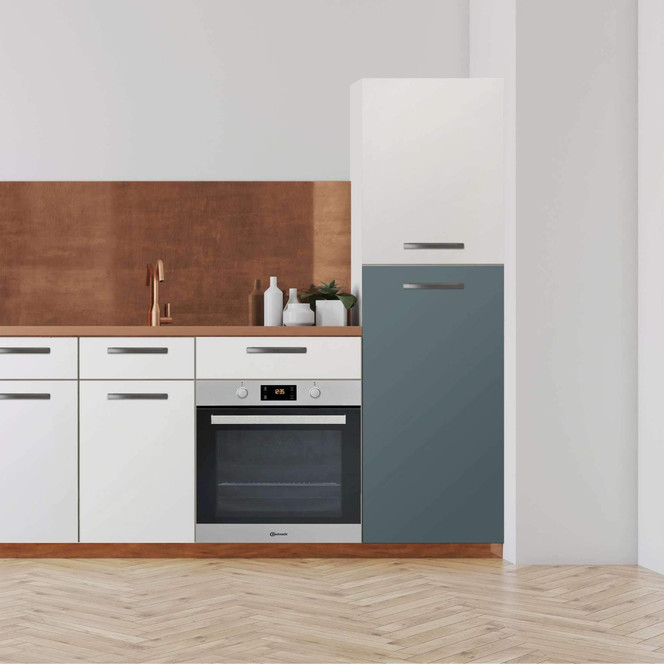 Klebefolie - Hochschrank (60x120cm) - Blaugrau Light- Bild 1