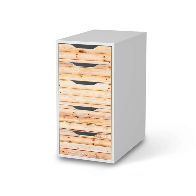 Klebefolie IKEA Alex 5 Schubladen - Bright Planks- Bild 1