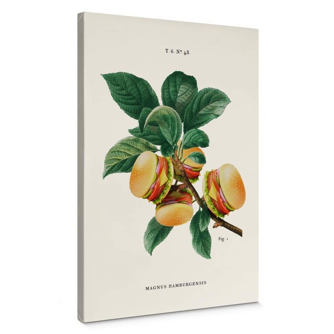 Leinwandbild Loose - Burger Pflanze