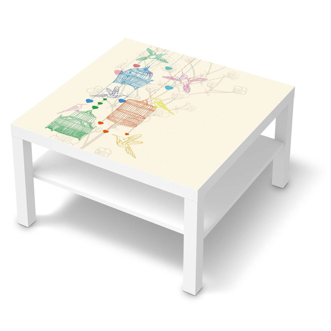 Möbelfolie IKEA Lack Tisch 78x78cm - Birdcage- Bild 1