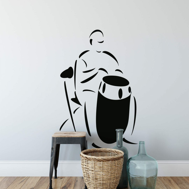 Wandtattoo Lautloser Trommler