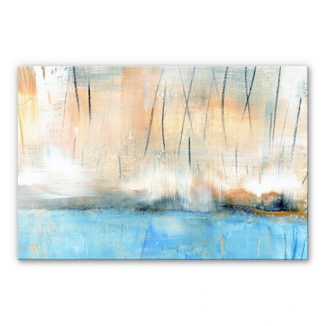 Acrylglasbild Niksic - Wasserblau