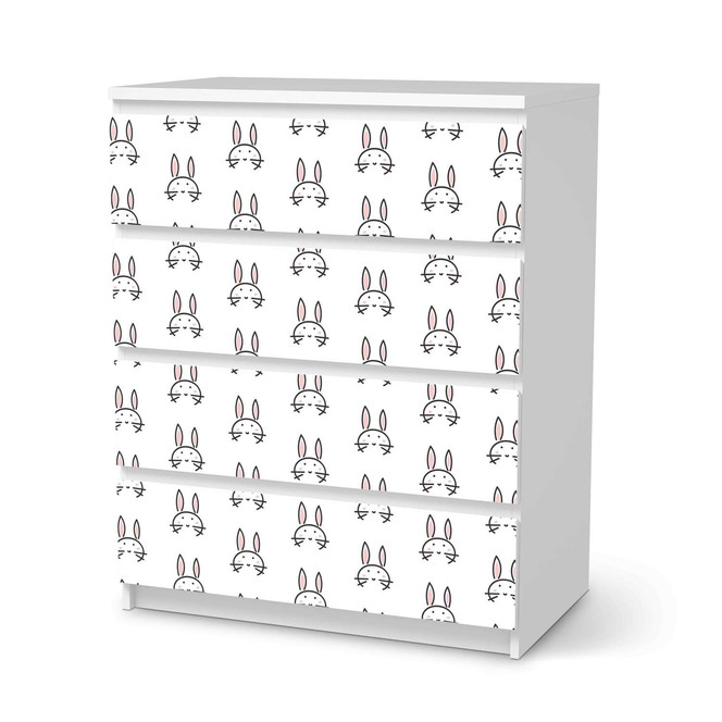 Folie IKEA Malm Kommode 4 Schubladen - Hoppel- Bild 1