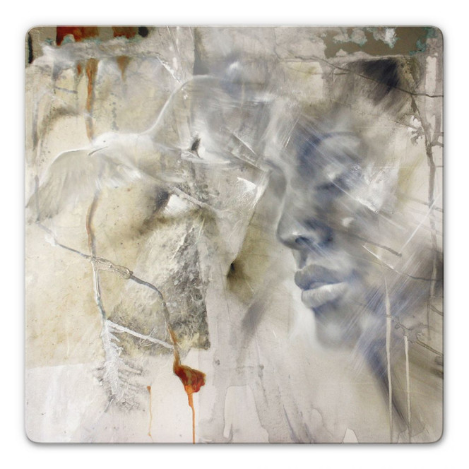 Glasbild Schmucker - Loslassen