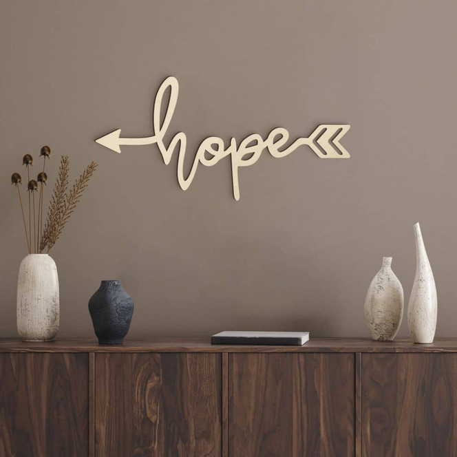 Holzbuchstaben - Hope arrow