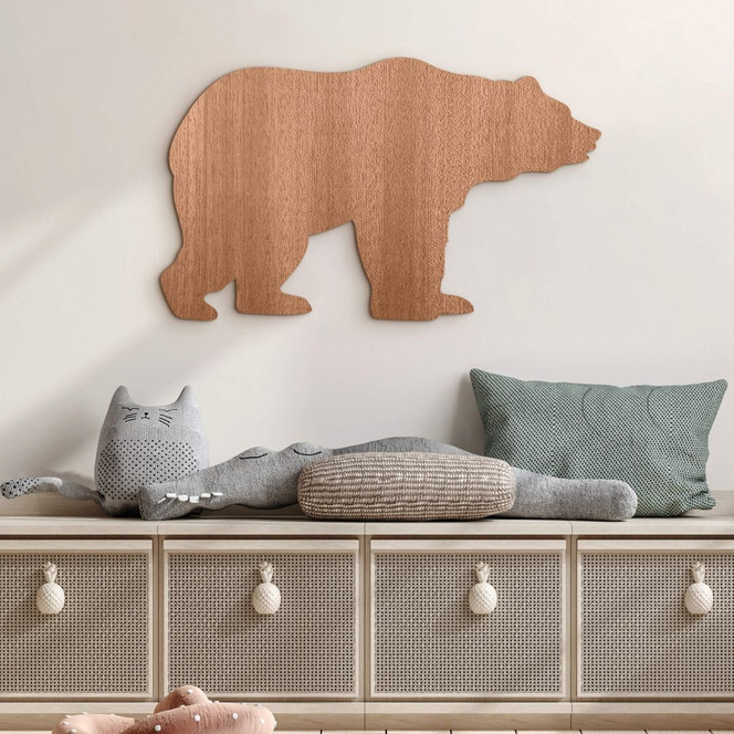 Holzdeko Mahagoni - Bär