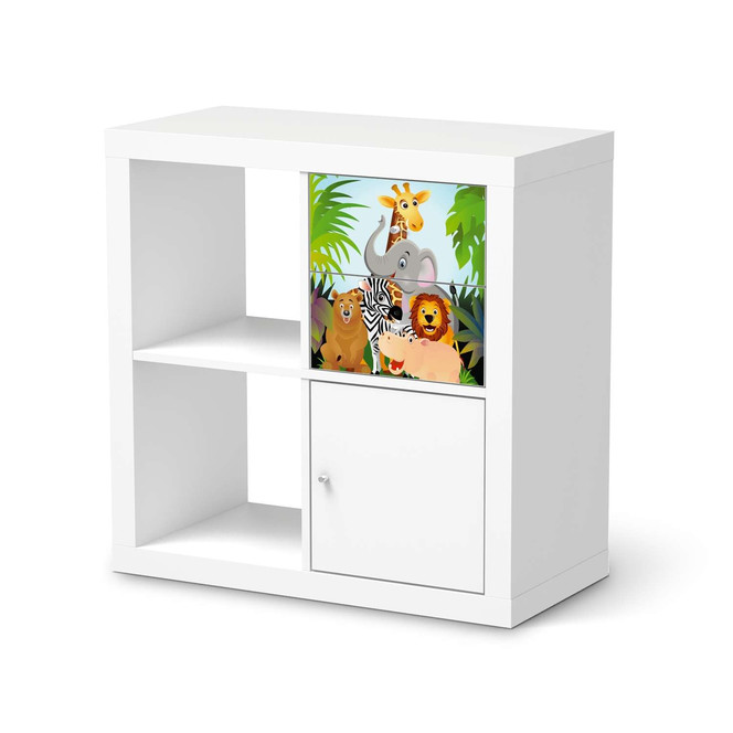 Möbelfolie IKEA IKEA Expedit Regal Schubladen - Wild Animals- Bild 1