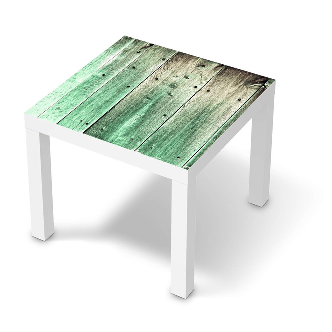 Möbelfolie IKEA Lack Tisch 55x55cm - Plaue Planken- Bild 1