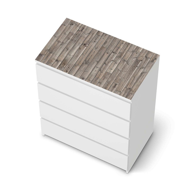 Möbelfolie IKEA Malm Kommode 4 Schubladen oben - Dark washed- Bild 1
