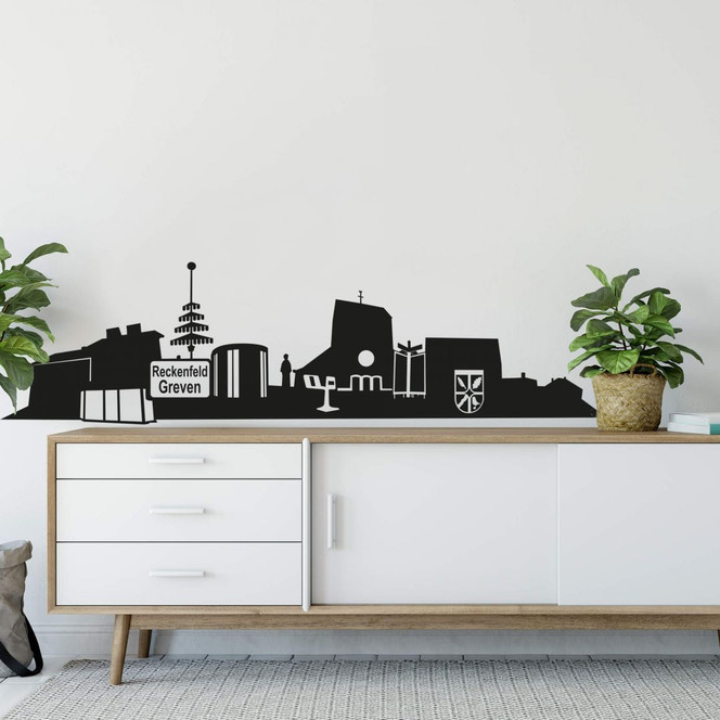 Wandtattoo Greven-Reckenfeld Skyline