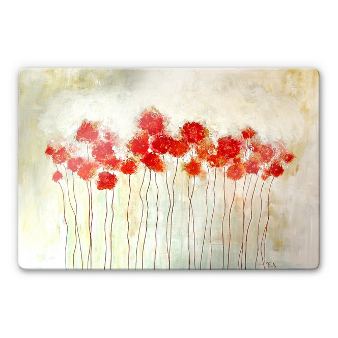 Glasbild Melz - Flowers