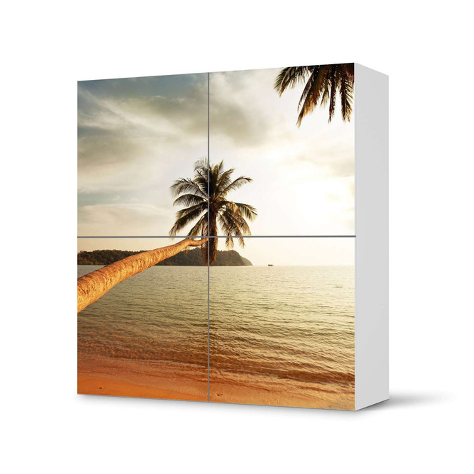 Klebefolie IKEA Besta Schrank 4 Türen - Paradise- Bild 1