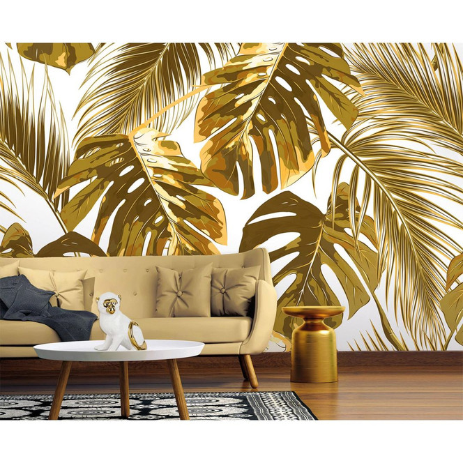 Livingwalls Fototapete Designwalls Palm Leaves Dschungel - Bild 1