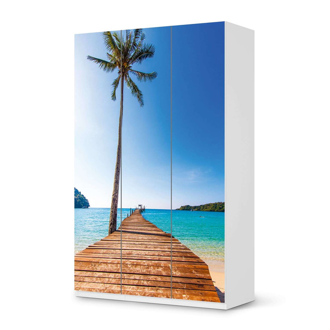 Möbelfolie IKEA Pax Schrank 236cm Höhe - 3 Türen - Caribbean- Bild 1