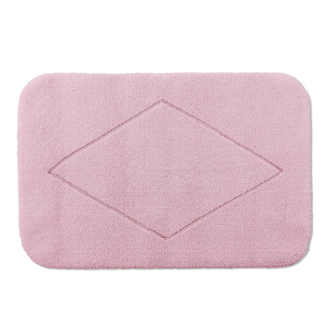 Raute Badteppich Wunschmass in Rosenquarz 402