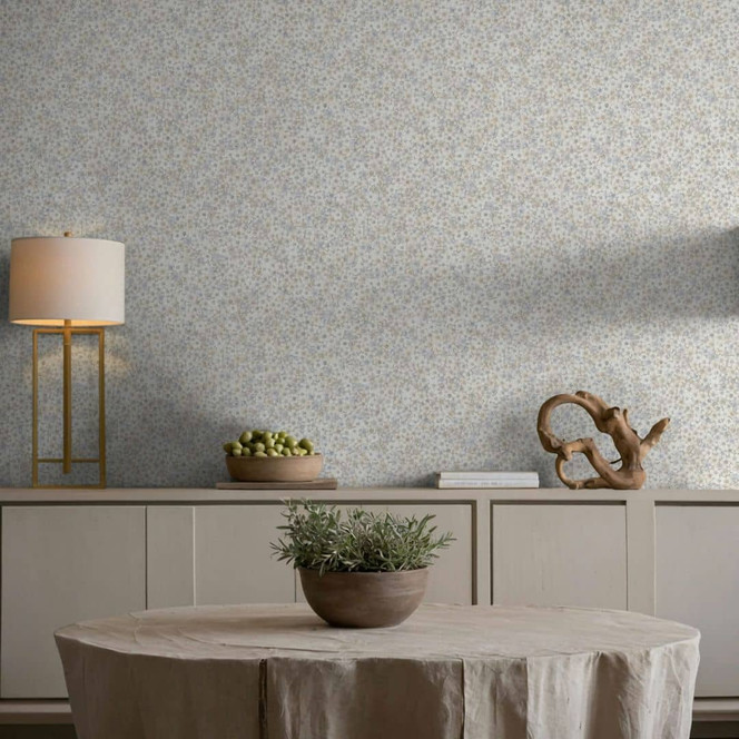 Vliestapete Blumen, Blätter Floral Natur, Klassisch matt in Grau - Papis Loveday