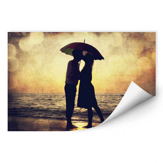 Wallprint Liebe im Abendrot