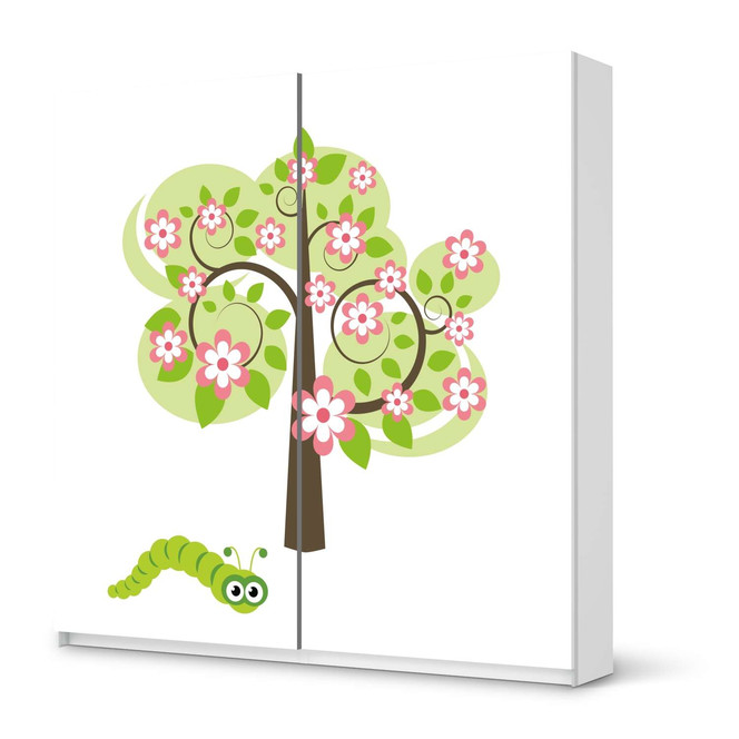 Möbel Klebefolie IKEA Pax Schrank 201cm Höhe - Schiebetür - Blooming Tree- Bild 1